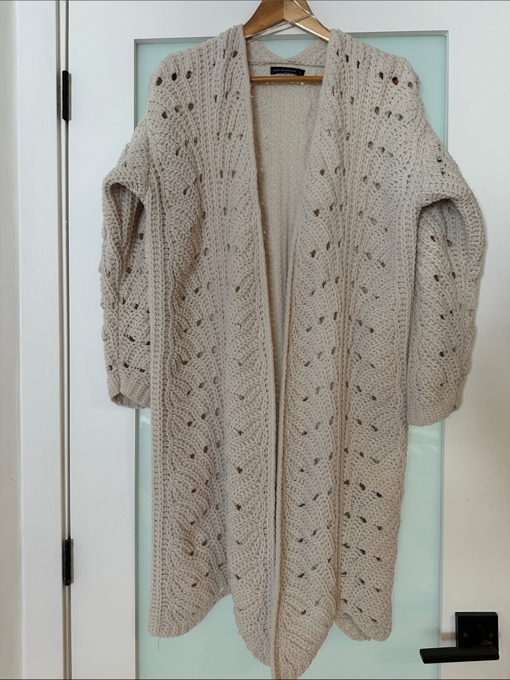 Cozy Open-Front Knit Cardigan Sweater - Cream - Picture 2 of 8
